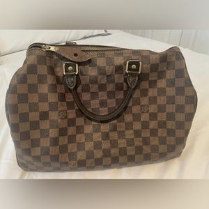 AUTHENTIC LOUIS VUITTON DAMIER EBENE SPEEDY 35